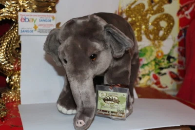 WEBKINZ SIGNATURE ENDANGERED ASIAN ELEPHANT.COMES WITH SEALED CODE.NICE GIFT  - Image 1 of 4