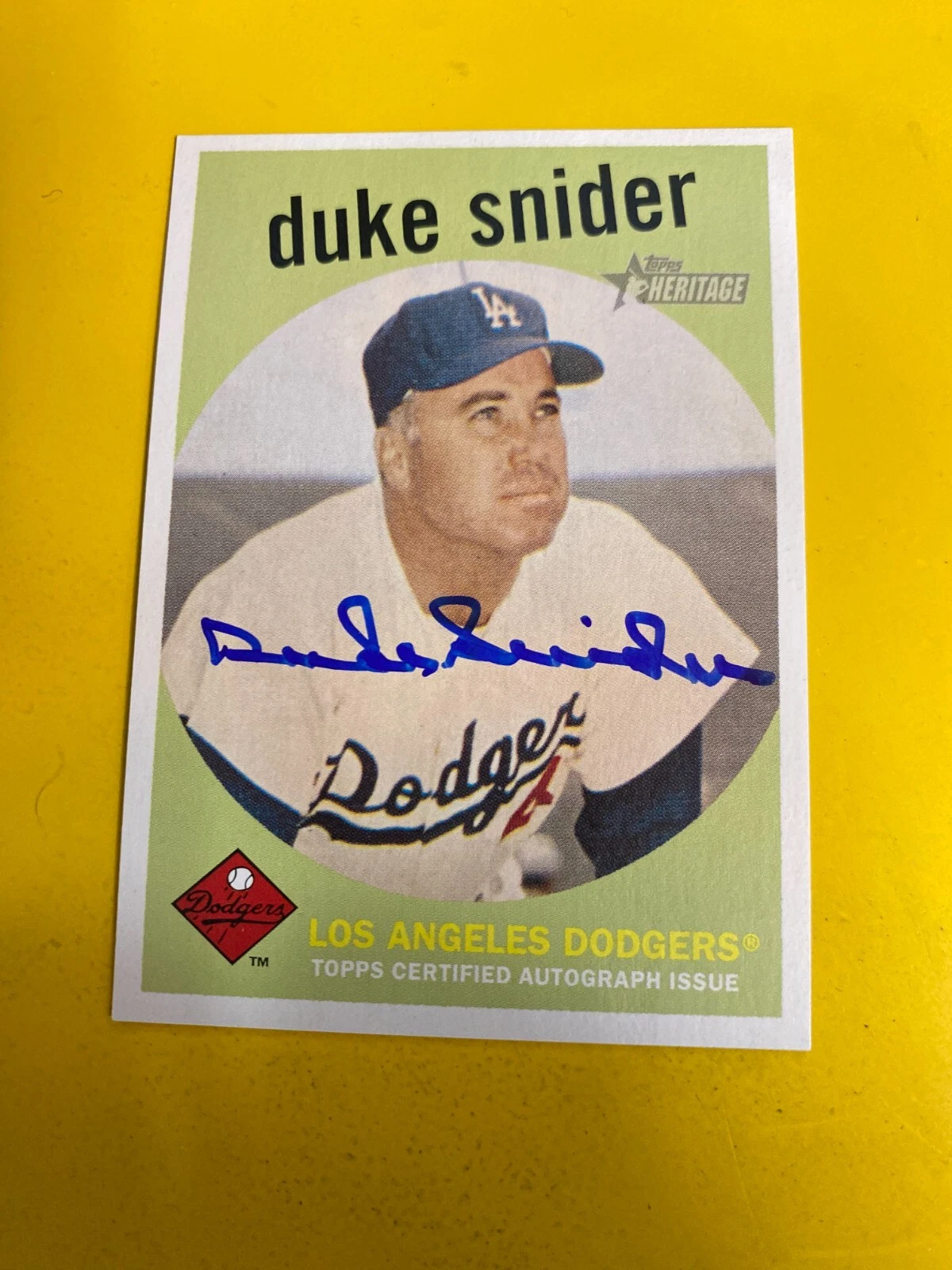 DA75676  2008 Topps Heritage Real One Autograph  Duke Snider AUTO