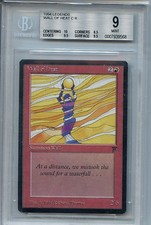 MTG Legends Wall of Heat BGS 9.0 (9) Mint card Magic the Gathering Amricons 9568