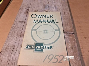 1952 Chevrolet Car Owner Manual Book - Picture 1 of 9