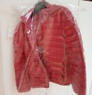 Brand New RRP £195 Man's ADHOC Red Quilted Jacket Coat with hood uk M +cap