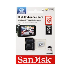 SanDisk 32GB High Endurance Card Micro SD SDHC Video Monitoring Card Class10 - Picture 1 of 2