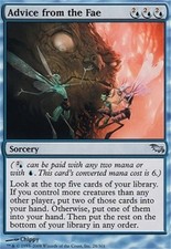 *FOIL* Advice from the Fae 1x MtG Shadowmoor ENGLISH SP/NM