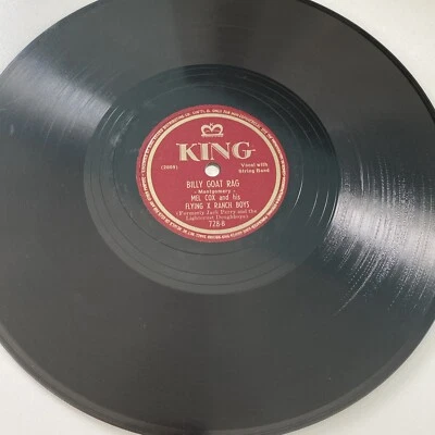 1947 WESTERN SWING -MEL COX FLYING X RANCH BOYS 78 rpm KING 728 Billy Goat Rag E - Image 1 of 4