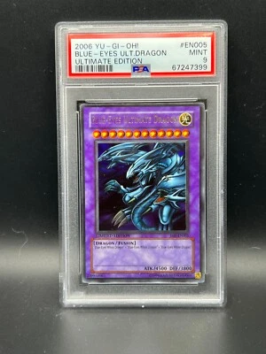 Yugioh PSA 9 MINT Blue-Eyes Ultimate Dragon JMP-EN005 Ultimate Edition S#7399 - Image 1 of 2
