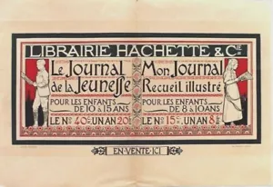 Original vintage poster HACHETTE YOUTH NEWSPAPER LIBERTY c.1895 - Picture 1 of 1