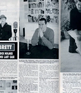 Jeremy Brett interview & photo's Sherlock Holmes Brooke Shields RARE UK MAGAZINE - Picture 1 of 1