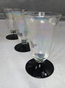 Set of 3 Iridescent Cocktail Glasses - Art Deco - Picture 1 of 8