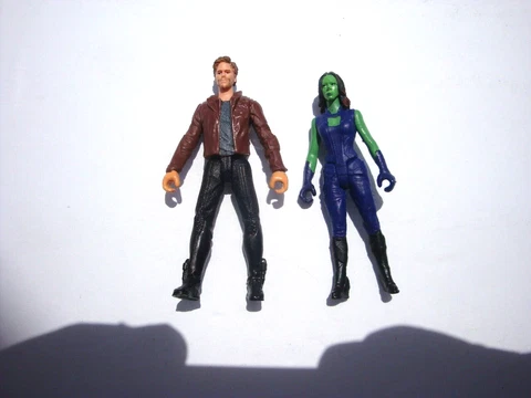 2013 Gamora & Star Lord Guardians Of The Galaxy Hasbro 2.5" Figures ONLY Cover