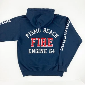 Pismo Beach Fire Department Engine 64 Bomberos Medium Hoodie Sweatshirt - Picture 1 of 5