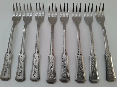 Rogers - Roberts LANDSCAPE 8 Cocktail Forks               (TH23) - Image 1 of 4