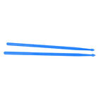(Blue)Drum Stick Set Glossy Appearance Nylon Drumsticks Flexible 2PCS IDS