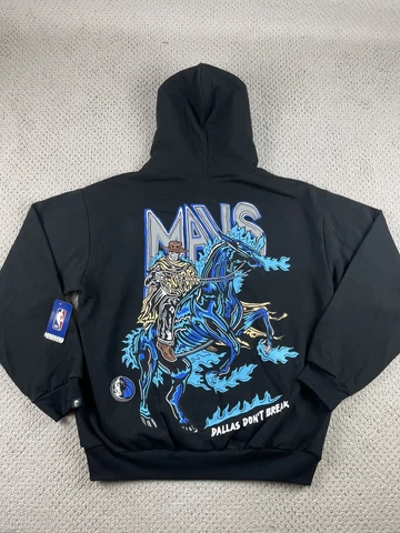 Warren Lotus Sweatshirt Mens XL Dallas Mavericks NBA Hoodie Mavs Horse Skull Cover