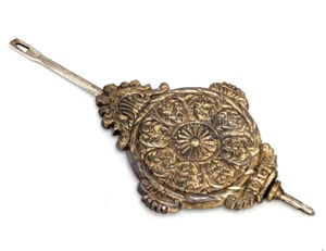 Antique Ingraham Wall Clock Brass Pendulum 4.3oz USA - Picture 1 of 5