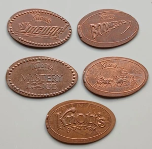 Knoten Stil längliche Pennies (5 Stück) schön - Bild 1 von 2