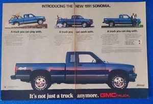 1991 GMC SONOMA PICK-UP COMPACT TRUCK 2-SEITIGE DRUCKANZEIGE GENERAL MOTORS CORPORATION - Bild 1 von 1