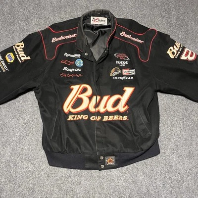 Abrigo Chaqueta Auténtica De Colección Dale Earnhardt Jr Budweiser Racing Chase Talla XXL Negro Foto 1 de 4