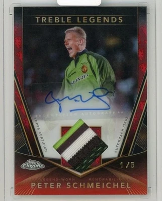 Peter Schmeichel 2024-25 Topps Cromo Agudos Leyendas Automóviles Diablo Rojo 1/5 Foto 1 de 2