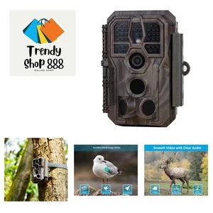 1296p HD Waterproof Game Camera - 64MP Images, Motion Activated for Deer Hunting - Picture 1 of 11