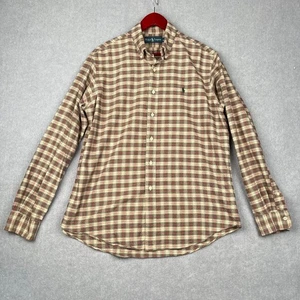 Ralph Lauren Men’s Long Sleeve Plaid Button Down Shirt Size L 100% Cotton Casual - Picture 1 of 15