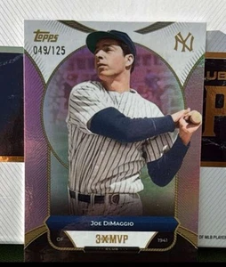 2025 3XMVP 2014 Topps Tribute - Joe DiMaggio #51 #49/125!!!🚨‼️ - Picture 1 of 2