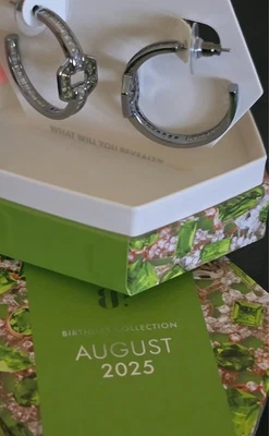 Brincos Bomb Party agosto 2025 ER84631 'Dancing Sages' folheados a hematita peridoto - Imagem 1 de 4