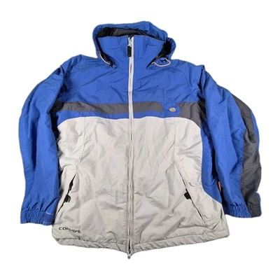 Columbia Convert Hooded Winter Sherpa Parka Jacket Windbreaker Mens L Blue/Grey  - Image 1 of 4