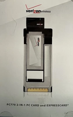 Tarjeta de PC Verizon Wireless PC770 2 en 1 y tarjeta Express PC770 Foto 1 de 4