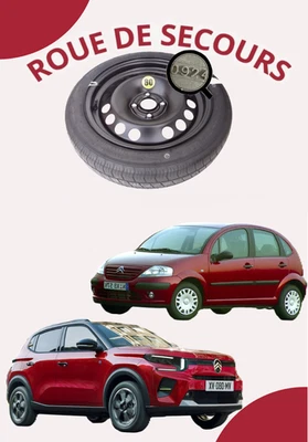 Roue de secours Galette 16" pour CITROEN C3 - C3 AIRCROSS (125/85R16) - Photo 1/4
