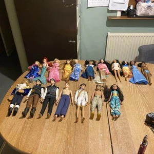 18 Disney princesses & princes dolls Inc singing jasmine belle & the beast - Picture 1 of 23