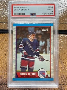 1989 Topps Brian Leetch #136 PSA 9 - Picture 1 of 2