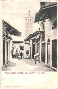 CPA Carte postale Tunisie Tunis Mosquée Souk El Blat 1905 VM82204ok - Picture 1 of 2