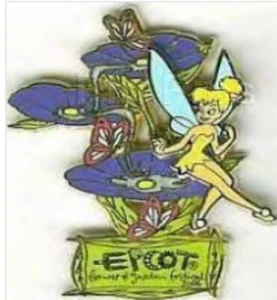 Disney Pin 46292 WDW Epcot Flower Garden Festival Tinker Bell Peter Pan Fairy LE - Picture 1 of 1