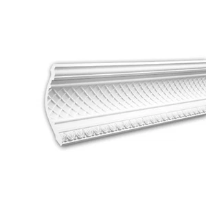  PROFHOME 150138 Eckleiste aus Polyurethan Deckenleiste Stuckleiste 2 m - Bild 1 von 5