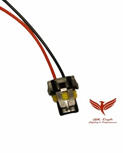 2x 9006 HB4 9005 HB3 Male plug Headlights Foglights Socket Cable Harnes H10 9145 - Picture 1 of 5