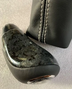 Palanca de cambios y bota Mercedes SL R230 Designo azul perla/cuero sin llave - Imagen 1 de 15