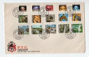 ZIMBABWE 1980 YV 1/15 COMPRET SET FDC, VERY NICE - Picture 1 of 1