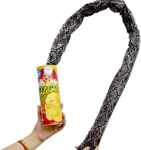 Potato Chip Snake Can Jump Spring Toy Gift April Fool Day Halloween Party Gag