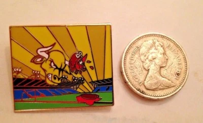 Oxford United's Ox V Swinton Town's Robin - Metal Pin Badge - Brand New - Image 1 of 2