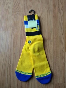 Stance Men Crew Socks L 9-13 Large Golden State Warriors SF Basketball NBA NEW - Picture 1 of 5