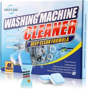 48 Pack Washing Machine Cleaner - Deep Cleaning Formula Tablets for Front and To - Picture 1 of 7
