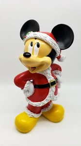 BACKYARD GLORY Disney Mickey Maus verkleidet als Weihnachtsmann Garden Statue, 10 Zoll groß - Bild 1 von 6