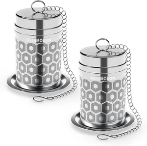 Paquete de 2 coladores de té Reinmoson para té suelto, infusor de té de malla extra fina, 304 S - Imagen 1 de 14