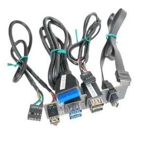 Cable del panel frontal de la placa base tipo E 19P 9 pines a tipo C USB 2.0 3.0 3.1 HD Audio - Imagen 1 de 5