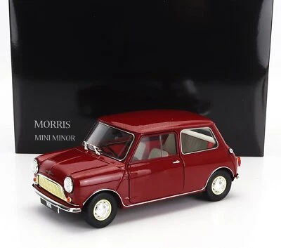 MODELLINO AUTO STATICO MORRIS MINI MINOR 1964 ROSSO MODELLISMO SCALA 1/18 - Immagine 1 di 4