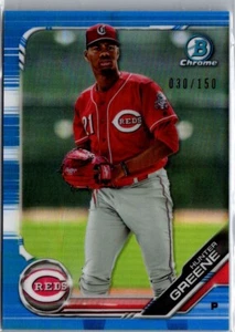 Bowman Chrome Prospects True Blue Refractors 2019 #BCP51 Hunter Greene/150 - Imagen 1 de 4