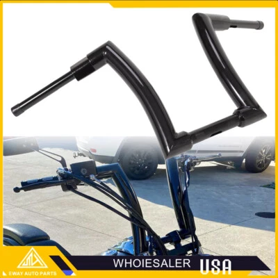 Manillar de barra de suspensión Rise Ape de 16" apto para Harley Touring Road King Electra Glide Foto 1 de 4