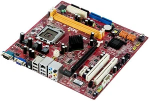 Msi Ms-7275 Lga775 2x Ddr2 2x Pcie 2x Pci Matx Mainboard - Picture 1 of 3