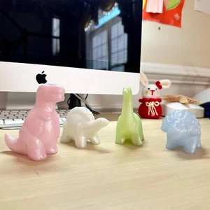 Jet Creations 4-Pack Squishy Dinosaur Figures Mini Stress Relief Toys, Des - Picture 1 of 8