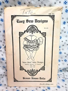 VINTAGE 1987 Brown House Dolls Pattern BHD 364 Baby Designs 18" to 19" Doll - Picture 1 of 2